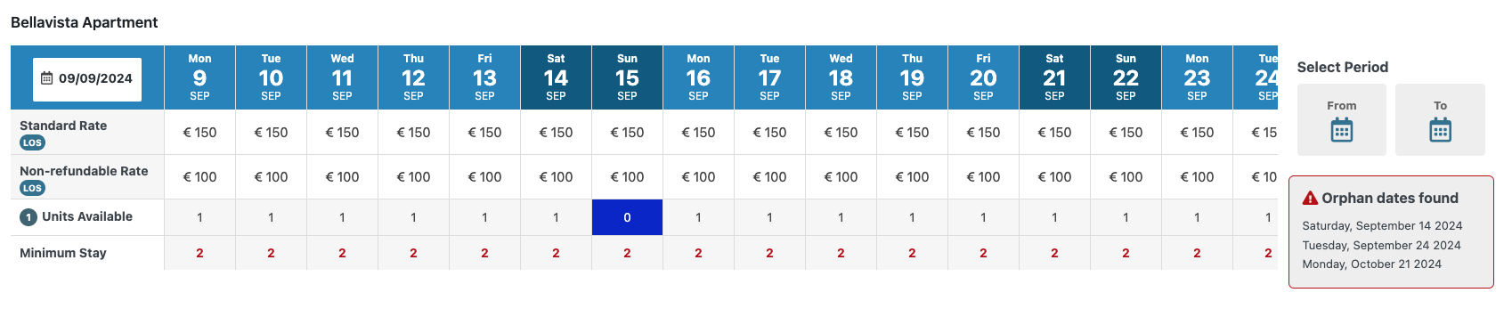 Vik Booking Rates Overview