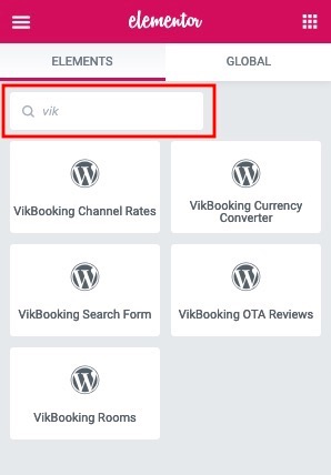 How to add Vik Booking to Elementor