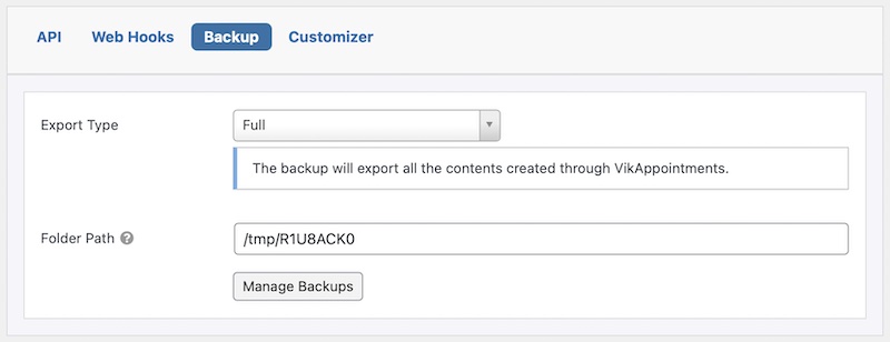 Backup System Configuration