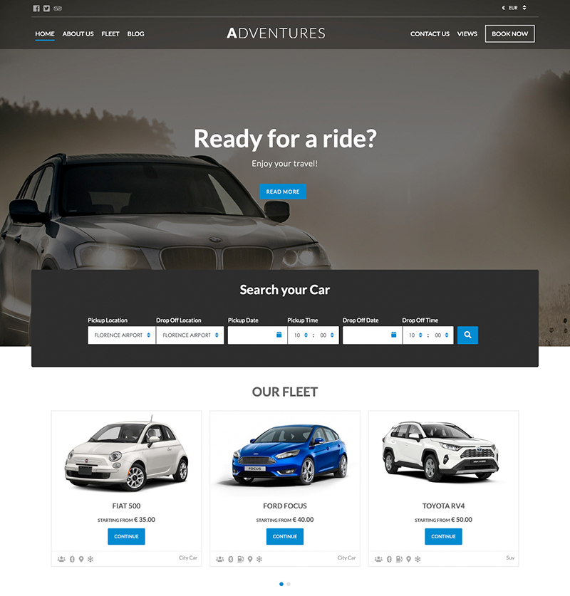 Adventures Theme Blue