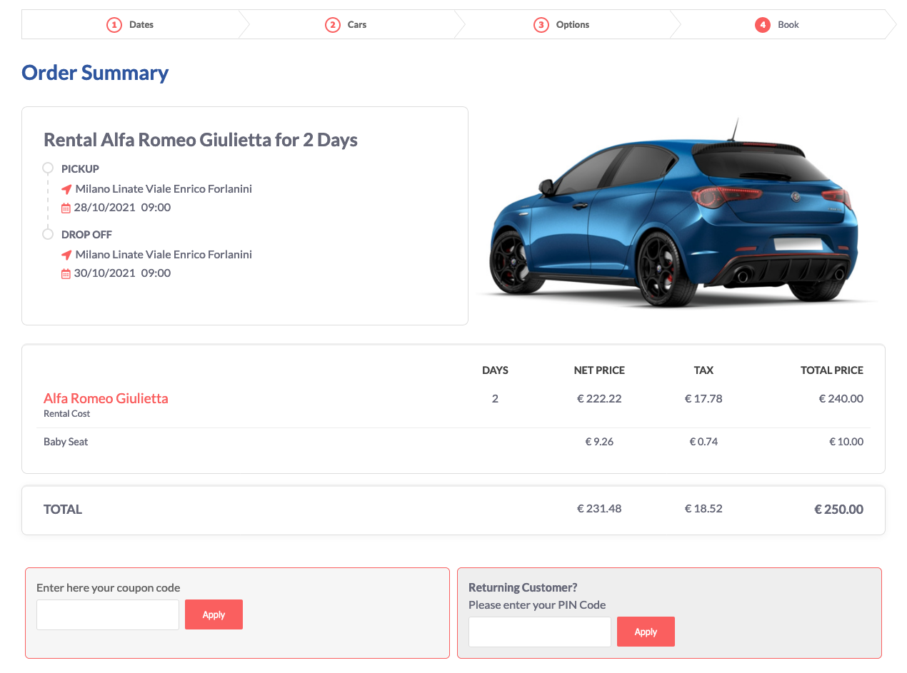 Car Rental plugin compatibility WordPress theme